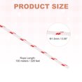 thumbnail image 2 of Corde de Démarrage à Rappel, 1.5mm Dia 100m 328 Pieds Corde en Polyester, Rouge et Blanc, 2 of 6