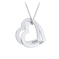 thumbnail image 1 of Pendentif Cœur Double Imbriqué Gravable, 1 of 6