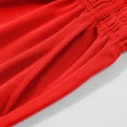 thumbnail image 4 of Sentmoon Mens Shorts Athletic High Waist Loose 2025 Summer Beach Shorts Drawstring Solid Color Quick Dry Running Shorts with Pockets Comfy for Sports Wear Red XXL, 4 of 5