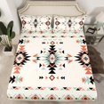 thumbnail image 2 of Erosebridal Hippie Aztec Sheet Set Twin, Mandala Boho Bedding Sets Twin Size, Tribal Geometry Decor 3pcs, 2 of 7