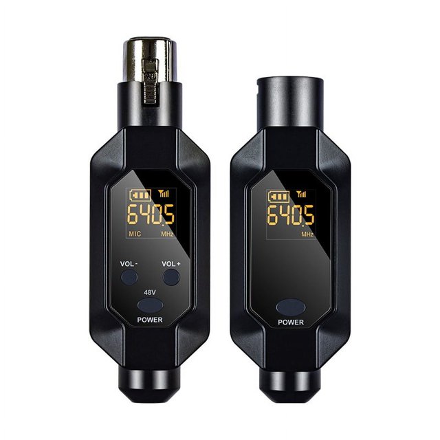 Wireless Microphone Converter XLR Transmitter System for Dynamic Microphone
