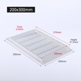thumbnail image 1 of Rectangular Air Vent Cover Ventilation Grille For Wardrobe Shoe Cabinet Closet, 1 of 3