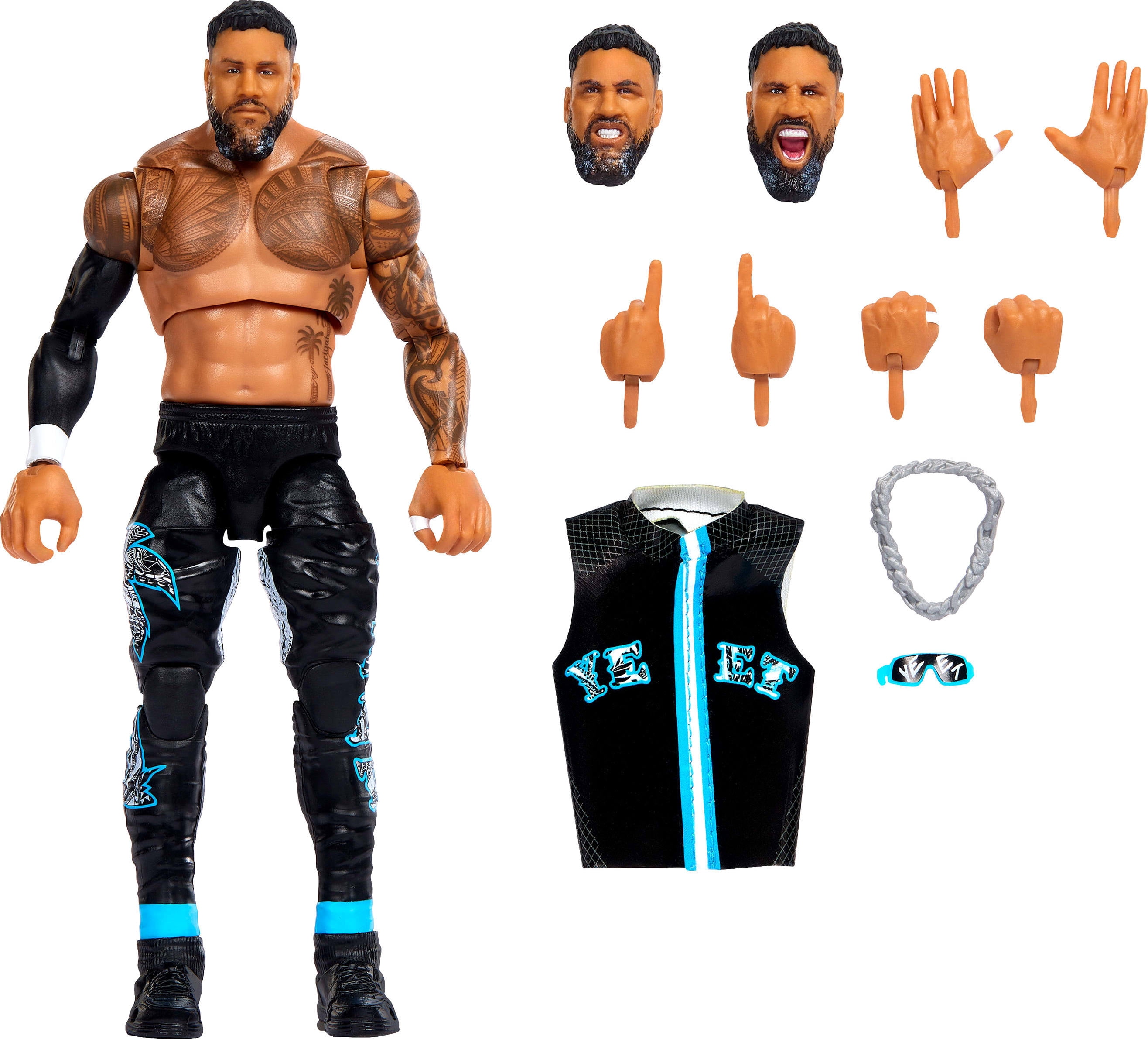 WWE-Figurine Articulée Édition Ultimate, 15 cm Jey Uso