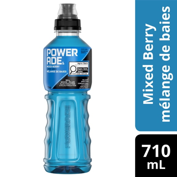 POWERADE Mixed Berry Electrolyte Sports Drink, 710 mL Bottle