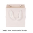 thumbnail image 4 of Unique Bargains Sac-Cadeau en Papier 25x25 cm avec Poignée, Sac de Rangement pour Souvenirs de Fête, Blanc, Lot de 5, 4 of 5