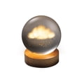 thumbnail image 1 of Merkury Innovations 3.15 inch diameter 3D Floating Cloud Crystal Orb Light, 1-pack, 1 of 4