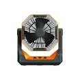 thumbnail image 2 of GROWTH TANK Camping Fan with LED Light Angle Height Adjustable with Hook 2 in 1 Desk Fan Orange, 2 of 9