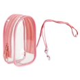 thumbnail image 1 of Xuanheng Clear Figure Display Bag Doll Display Bag for Collectors Action Figures Doll Pink and Rope, 1 of 8