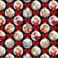 thumbnail image 4 of TIMIFIS Haut de Sarrau Rouge pour Femmes, Haut Cache-Cœur Imprimé de Noël pour les Fêtes, Chemise à Encolure, Bonhomme de Neige, Manches Courtes, Col en V, Tunique d'Infirmière pour le Travail, Blouse d'Uniforme de Travail avec Poches - Rouge Automne/hiver, 4 of 4