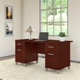 thumbnail image 2 of Kingfisher Lane 60" Modern Wood Computer Desk in Hansen Cherry, 2 of 7