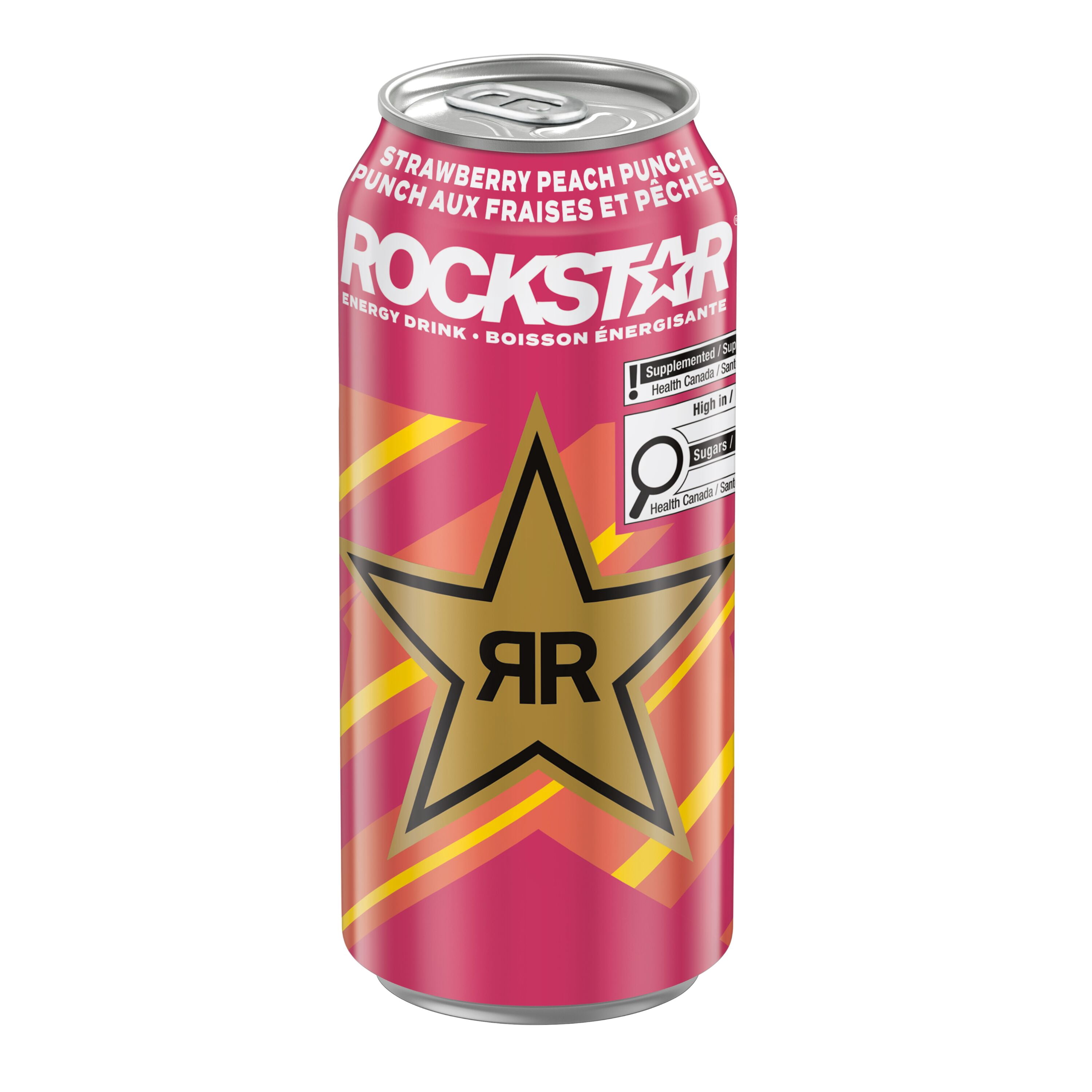 Rockstar Strawberry Peach Punch Energy Drink 473 ml Can