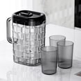thumbnail image 4 of WRKEKC Clearance 2000ml Transparent Beverage Pitcher with Ribbed Handle | Leak-Proof ABS Plastic Water Jug for Bar, Kitchen, Parties | Dishwasher Safe, 4 of 7