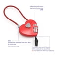 thumbnail image 4 of Langgg 2-Piece Heart-Shaped Combination Lock, Heart-Shaped Combination Durable, For Storage Day and Outdoor Combination red 06U(50CM), 4 of 6