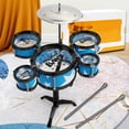 thumbnail image 1 of XZNGL Ensemble de Cinq Tambours pour Enfants, Batterie de Simulation Jazz, Instrument de Percussion, Éducation Précoce, Ensemble de Musique de Tambour de Percussion, 1 of 8