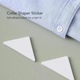 thumbnail image 3 of Autocollant de Support de Col, Taille Compacte Couleur Transparente 100 Pcs Col de Chemise Reste Auto-Adhésif pour Usage Quotidien au Bureau, 3 of 8