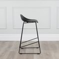 thumbnail image 3 of Escape Contract Grade Plastic & Metal Modern Sled Base Counter Stool (Set of 2), 3 of 4