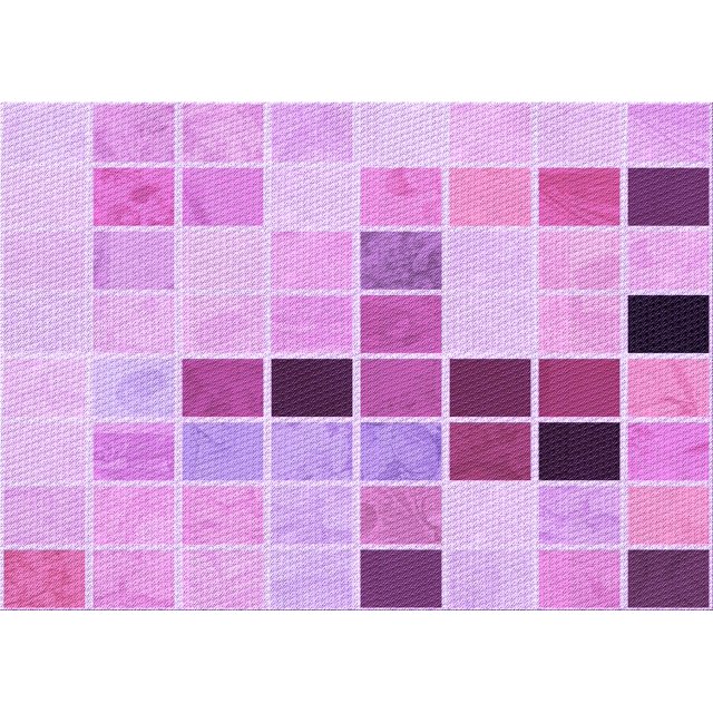 Ahgly Tapis Rectangulaire Lavable en Machine Intérieur Transitionnel Fleur Rose, 7 Pieds x 9 Pieds