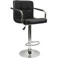 thumbnail image 4 of Nicer Furniture Black Hexagrid Bar Stool, 4 of 6
