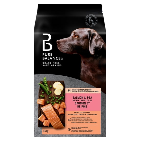 Pure Balance Grain Free Salmon & Pea Recipe Complete Dog Food, 3.6kg