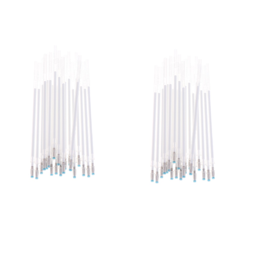 Abbracc 40Pcs/set Heat Erase Pens White Heat Erasable Refills Marking for Sewing,