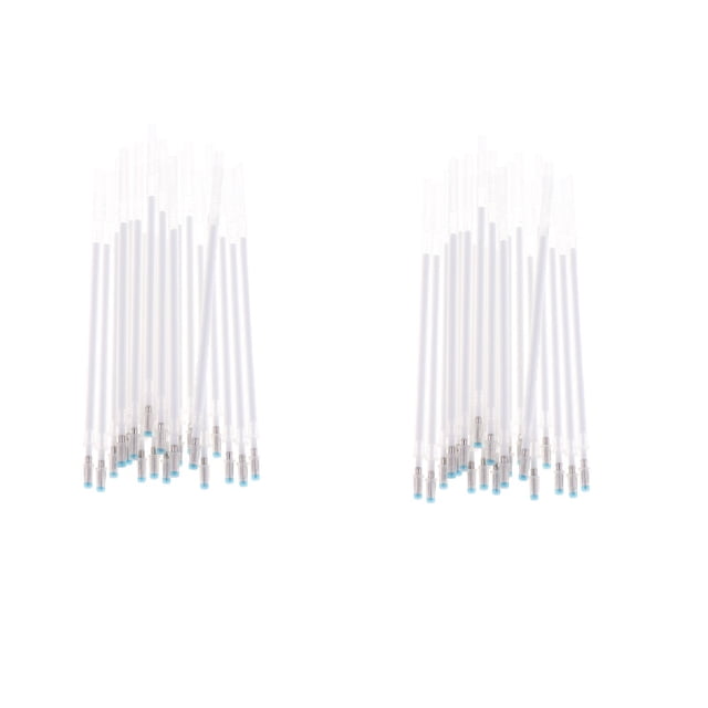 Abbracc 40Pcs/set Heat Erase Pens White Heat Erasable Refills Marking for Sewing,