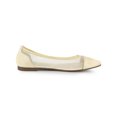 thumbnail image 3 of BLISSFUL STEP Chaussures Plates en Maille à Enfiler à Bout Pointu pour Femmes Beige 7,5, 3 of 8