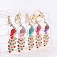 thumbnail image 2 of OUSITAID Porte-Clés Porte-Clés Étincelant hree-dimensional Animal Pattern Decoration Paon Faux Cristal Strass Porte-Clés Sac Accessoire, 2 of 6