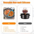 thumbnail image 3 of 2Pcs Slow Cooker Divider Liner for 6QT Pot Slow Cooker Liner Leakproof Foldable Silicone Pot Divider, 3 of 9