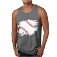 thumbnail image 1 of LSLJS Débardeurs de Baseball pour Hommes Été Décontracté Sans Manches T-Shirt Hauts à Imprimé de Baseball, 1 of 4