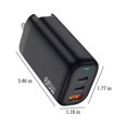 thumbnail image 4 of Usb C To Usb C Fast Charging Cable 65W Gan Charger Usb C Fast Charger Pd 3.0 Charger Foldable Wall Charger Compatible for Cell Phones Tablets Laptops Headphones, 4 of 5