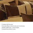 thumbnail image 2 of Comforter Set Queen Size  7-Piece Soft Bedding Quilt  Coverlet Bedspread with Tight Fabric and Strong Handle Chocolate and Gold, 2 of 4