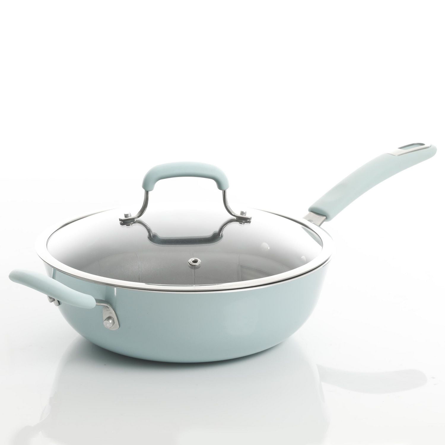 Kenmore Elite Andover Batterie de cuisine 10 pacs, Bleu Glacier