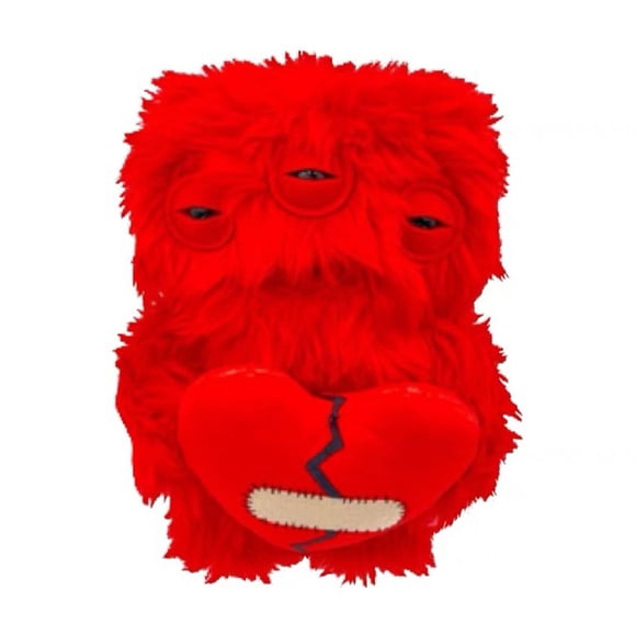 Fugglers Monstres Drôles et Laids Love Fuggler Poupée en Peluche, Cadeaux Surprise de la Saint-Valentin pour Enfants Adultes (Love Fugg - Rouge)