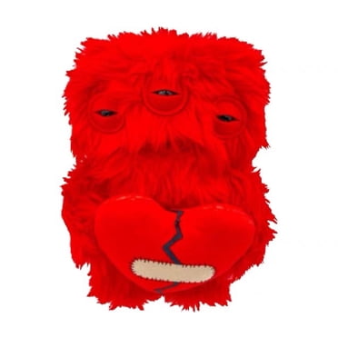 Fugglers Monstres Drôles et Laids Love Fuggler Poupée en Peluche, Cadeaux Surprise de la Saint-Valentin pour Enfants Adultes (Love Fugg - Rouge)