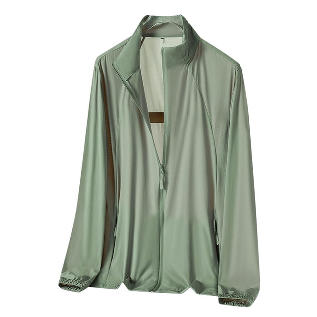 Posijego Veste de Protection Solaire pour Hommes Grande Taille Manches Longues Légère Randonnée Pêche Voyage avec Poches