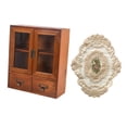 thumbnail image 2 of DOLITY Wooden Storage Cabinet Organization Tabletop Cabinet for Home Office Kitchen Double Door, 2 of 9