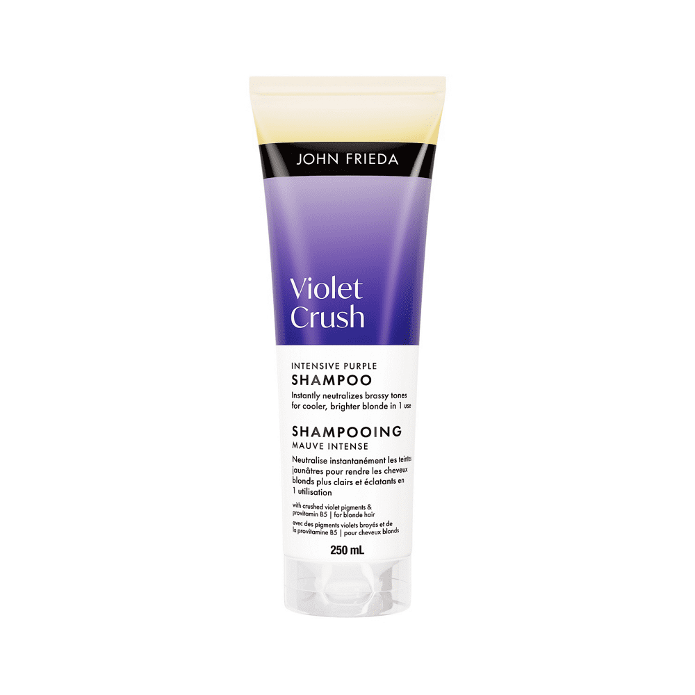 John Frieda Violet Crush Intense Purple Shampoo for Brass Repair of Natural and Colour-Treated Blonde Hair