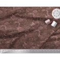 thumbnail image 3 of Soimoi Cotton Cambric Fabric Texture & Greek Key Geometric Printed Fabric 1 Yard 56 Inch Wide, 3 of 3