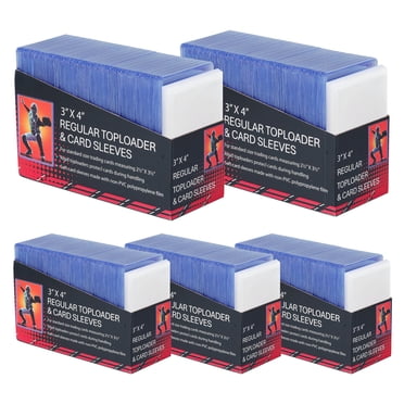 1000 Card Sleeves Top Loaders for Cards,3"X4" Baseball Card Protectors Toploaders for Cards,Hard Plastic Card Holder for Trading Sports Fo