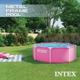 thumbnail image 2 of Intex 8Ft X 30In Pink Metal Frame Pool, Age: 6+, 2 of 7