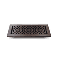 thumbnail image 4 of Cast Iron Floor Vent Register 4″ x 14″ – Heavy-Duty Tudor Mushroom Design, Handcrafted Rust-Free Air Vent Cover with Adjustable Damper, Powder Coated Repaintable for Floors & Walls, 4 of 9