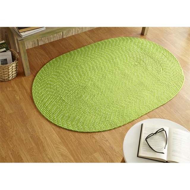 Better Trends BRSSR4266LI Tapis Tressé Sun Splash, Lime - 42 Po.