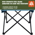thumbnail image 2 of Ozark Trail Oversize Folding Chair, Weight Capacity 250lbs,Sturdy Steel Frame, Vintage Polyester, Blue Colur, Mesh Cup Holder, Carry Bag Included., 2 of 6