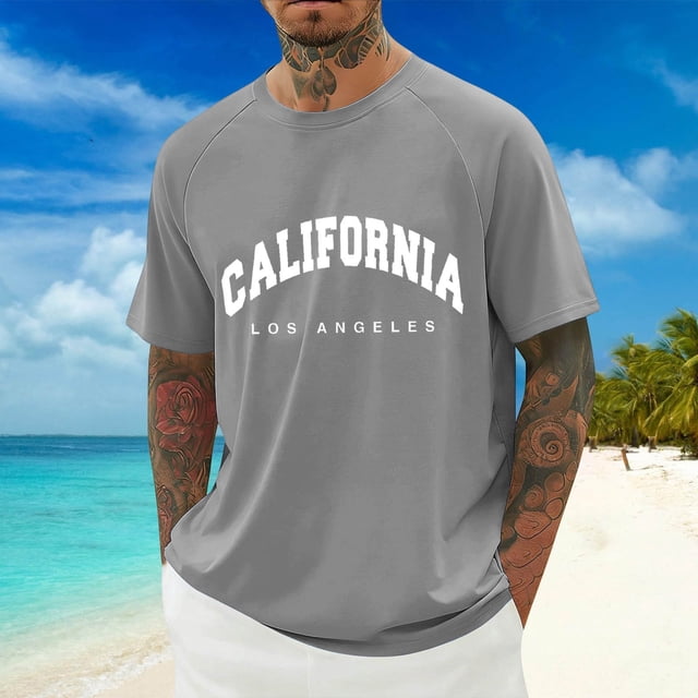 T-shirt Athlétique à Manches Raglan, Col Rond, Manches Courtes, avec Oiseau Respirant pour le Sport Quotidien et les Tenues Décontractées