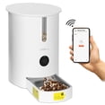 thumbnail image 1 of Distributeur Automatique pour Animaux de Compagnie Programmable 2,8 L, Distributeur Intelligent de Nourriture Sèche Wi‐Fi 2,4 g avec Caméra, Contrôle par Application, 1 of 7