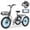 Light Green, variant on MOONCOOL TK1 Folding Electric Tricycle, 750W Motor 48V Foldable Ebike Electric Trike for Adults, 20" Fat Tire 3 Wheel Electric Bicycle with Front & Rear Baskets