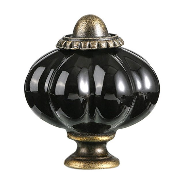 Decodeary Practical Pumpkin Kitchen Handles For Cabinets And Drawers Not Easy To Rust black