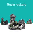 thumbnail image 2 of Rockery Ornament High Simulation Fish Hideout Resin Mountain View Aquarium Decoration for Home Decor, 2 of 8