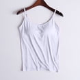 thumbnail image 2 of Timegard Camisoles pour Femmes avec Soutien-Gorge Intégré Débardeurs d'Été Sans Manches Bretelles Spaghetti Ajustables, 2 of 6