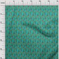 thumbnail image 2 of oneOone Georgette Viscose Fabric Leaves & Floral Block Printed Craft Fabric BTY 42 Inch Wide, 2 of 5